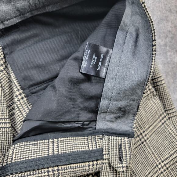 Todd Snyder Plaid Wool Trouser Mens Size 31x30 Multi Cream Black *Read* - Picture 11 of 16